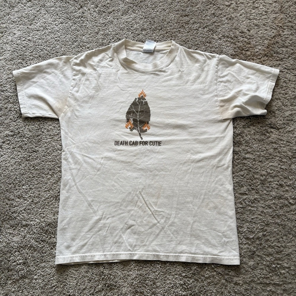 Vintage 2001 Death Cab For Cutie T Shirt Men's Medium Distressed